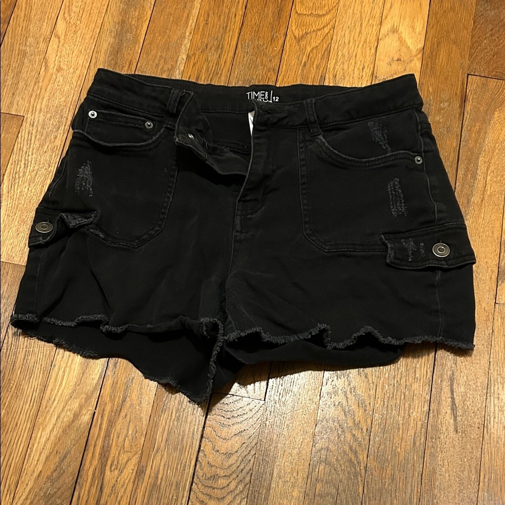 Timex Women's Black Cargo Shorts